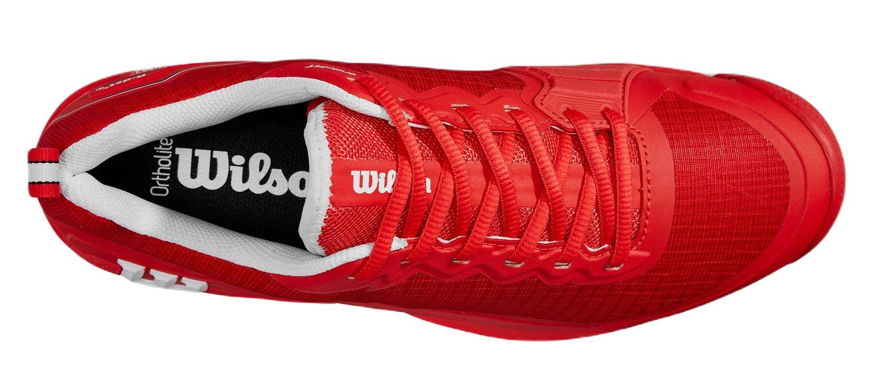 Zapatillas Wilson Rush Pro 4.5 Clay Rojo Blanco -  - 42 5/6
