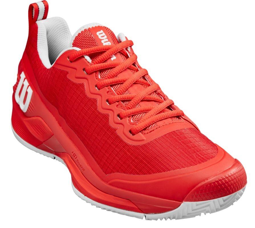 Zapatillas Wilson Rush Pro 4.5 Clay Rojo Blanco -  - 42 1/6