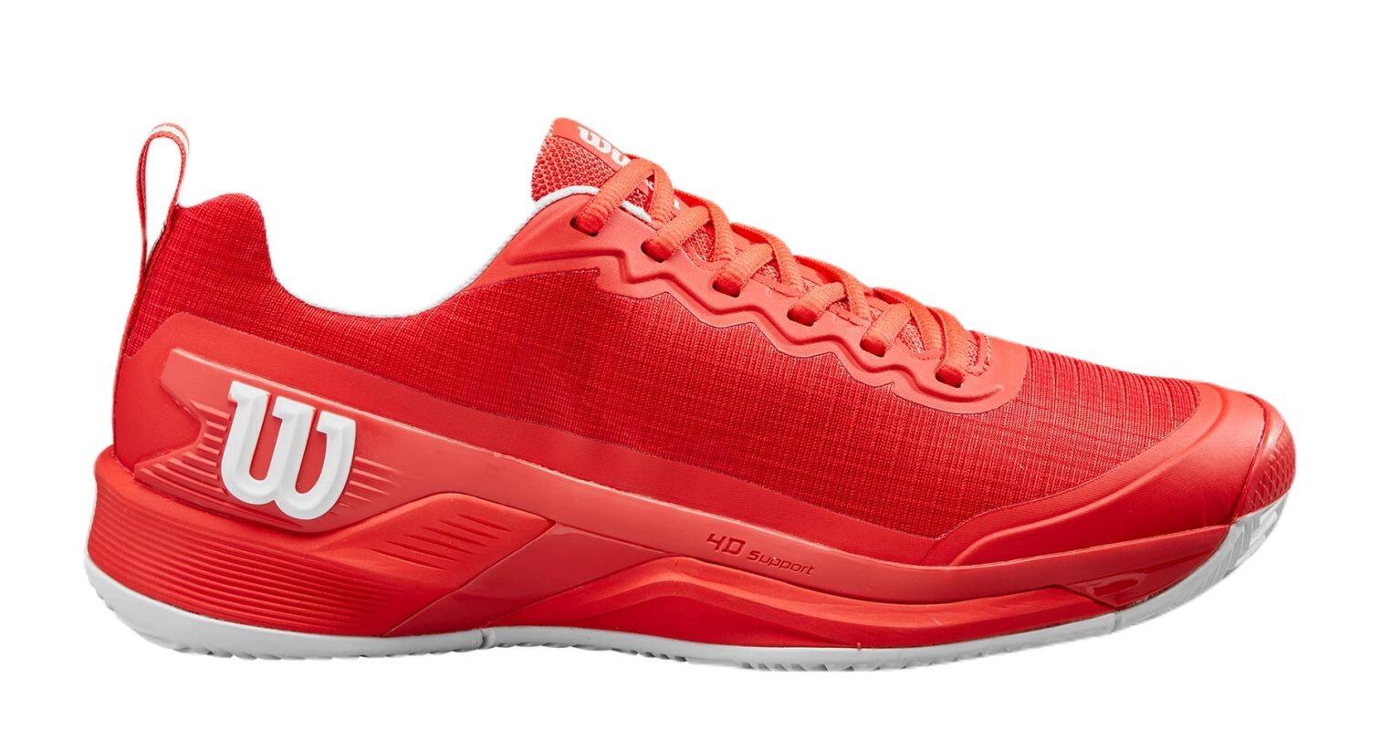 Zapatillas Wilson Rush Pro 4.5 Clay Rojo Blanco -  - 42 2/6