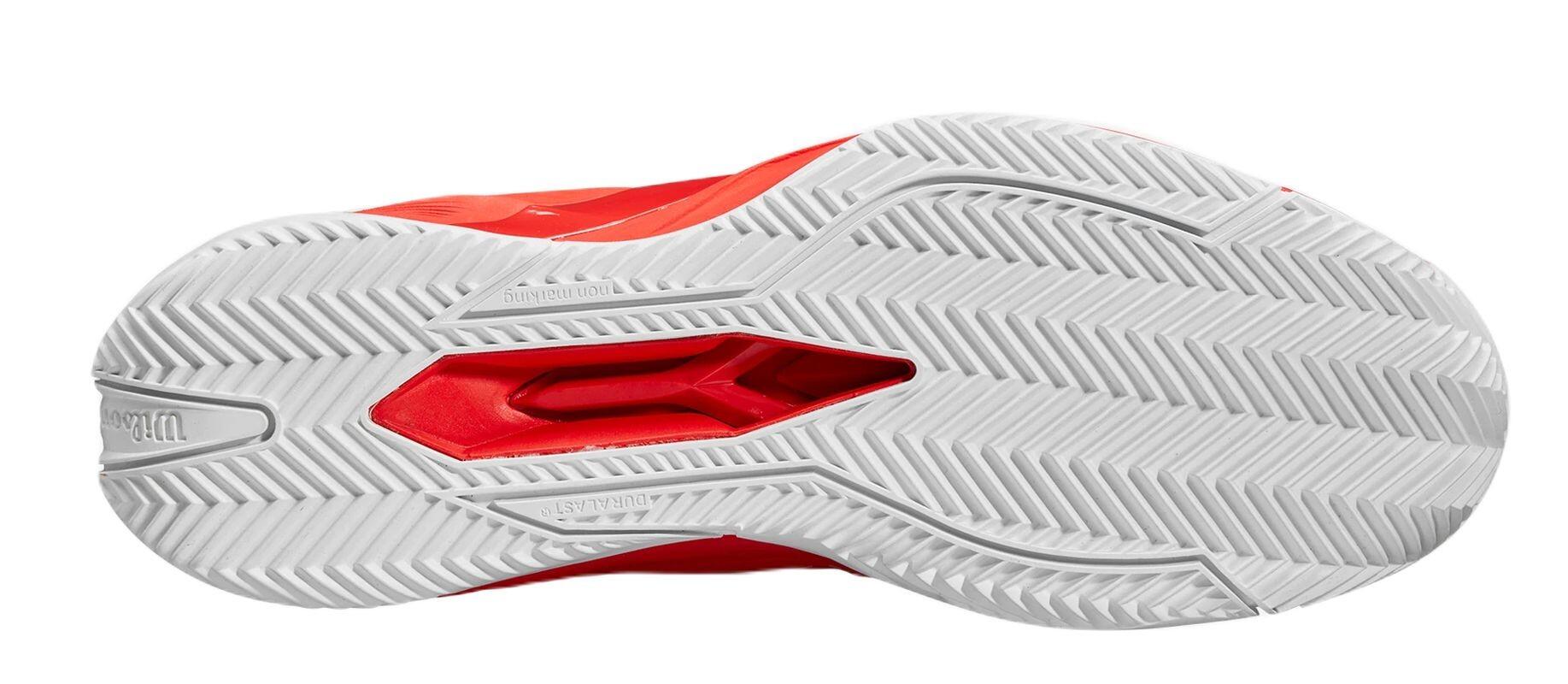Zapatillas Wilson Rush Pro 4.5 Clay Rojo Blanco -  - 42 6/6