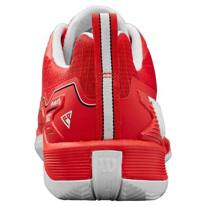 Tênis Wilson Rush Pro 4.5 Clay Vermelho Branco 2/5