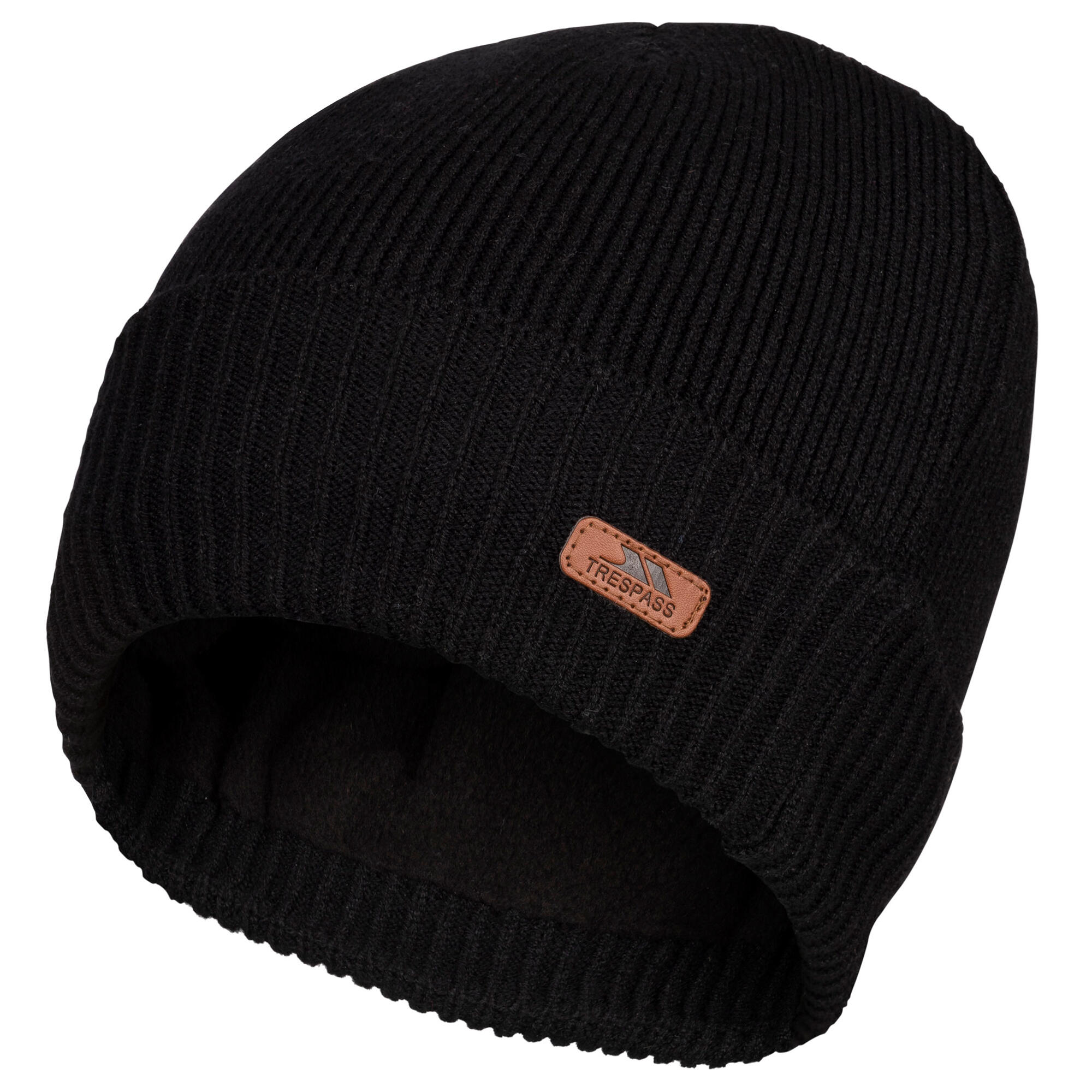 TRESPASS Unisex Adult Chuck Waterproof Beanie (Black)
