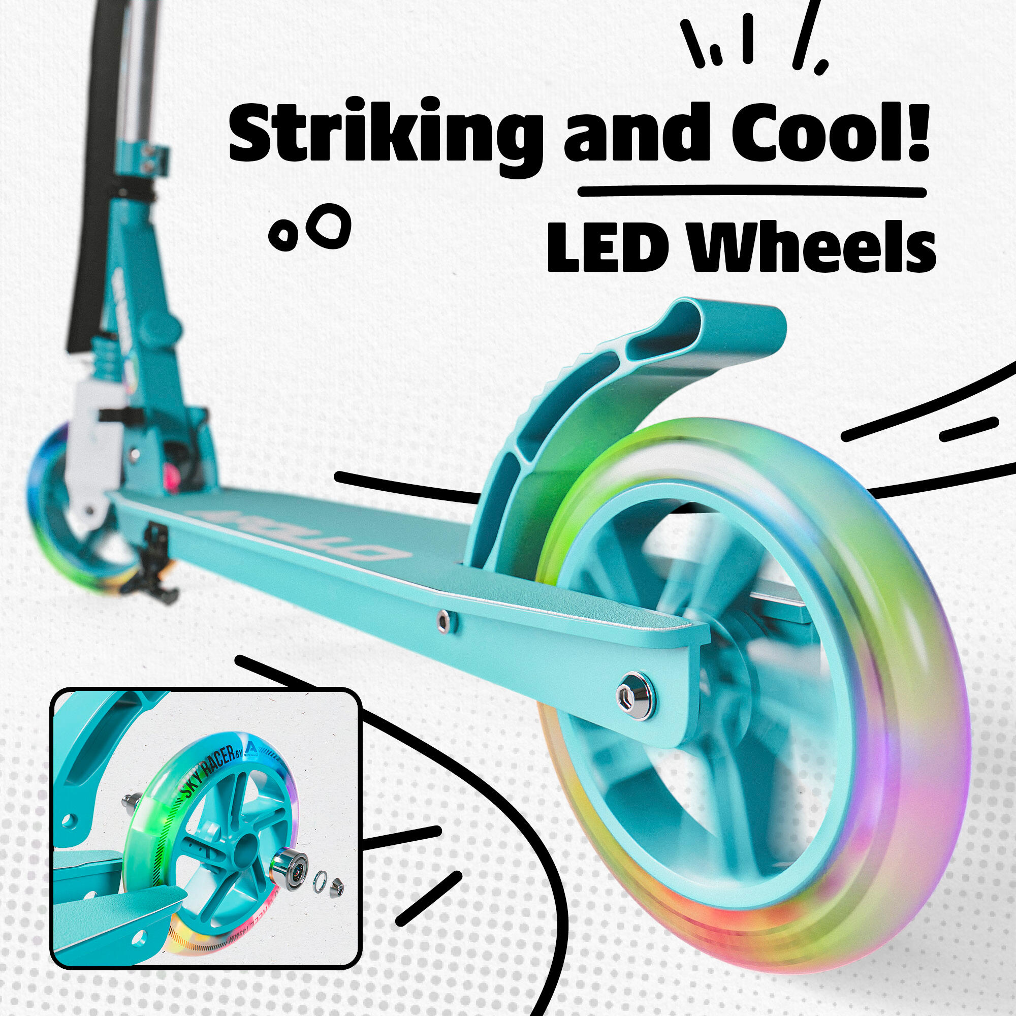 City Scooter Pro Wheels - ABEC 7 Bearings, Replacement Wheels 7/7