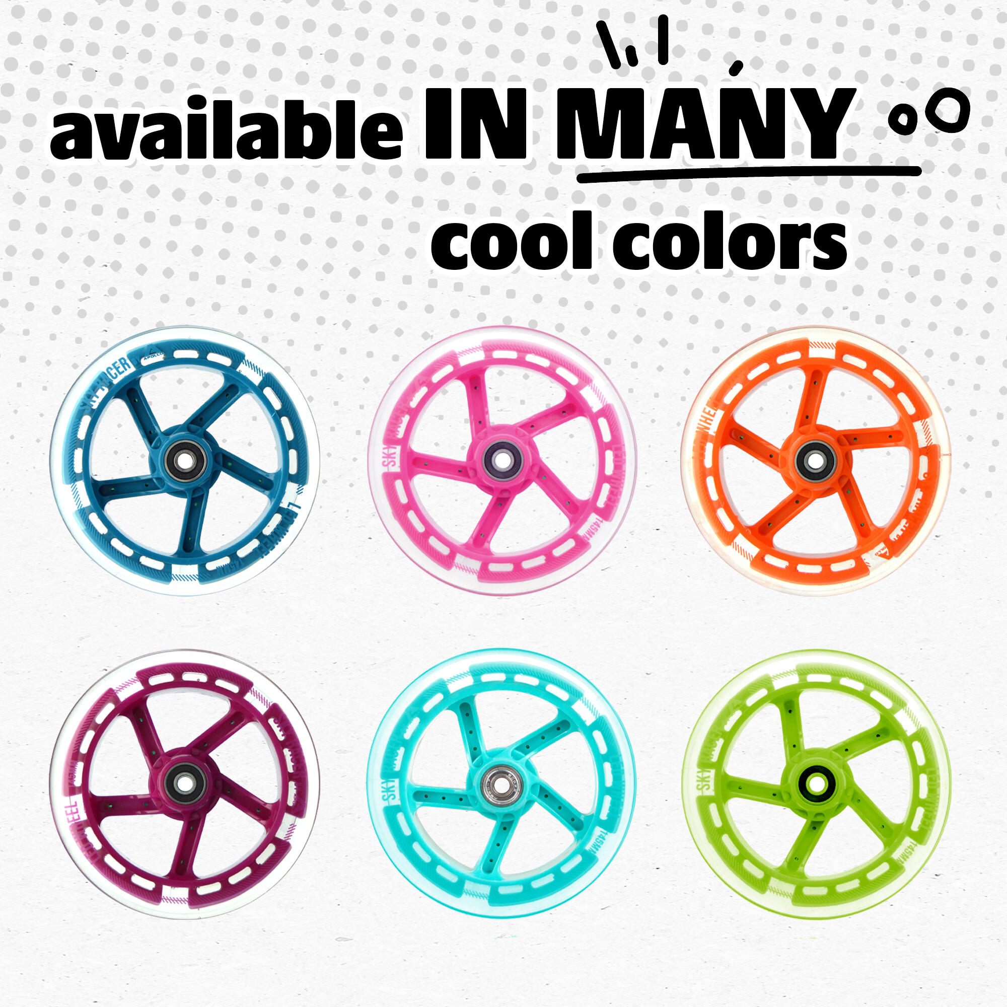 City Scooter Pro Wielen - ABEC 7 Lagers, Reservewielen 6/7