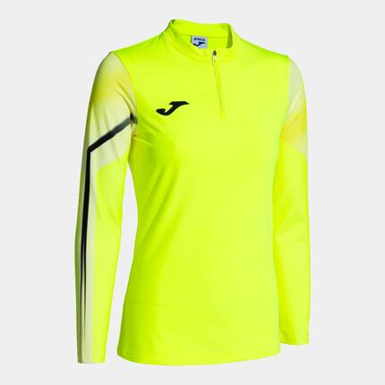 Sudadera Running Mujer Joma Elite XI Amarillo Flúor