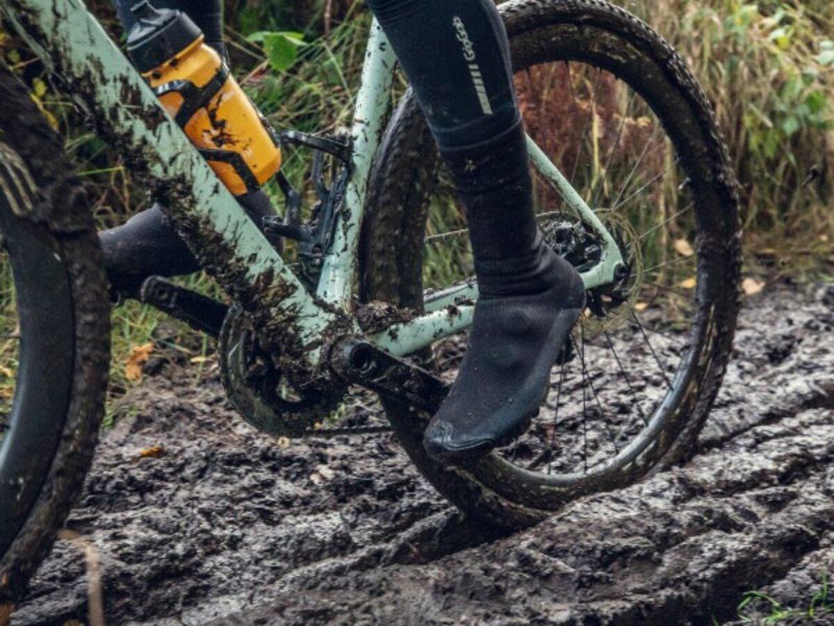 Wasserdichte Überschuhe Gravel  - Explorer Schwarz 5/7