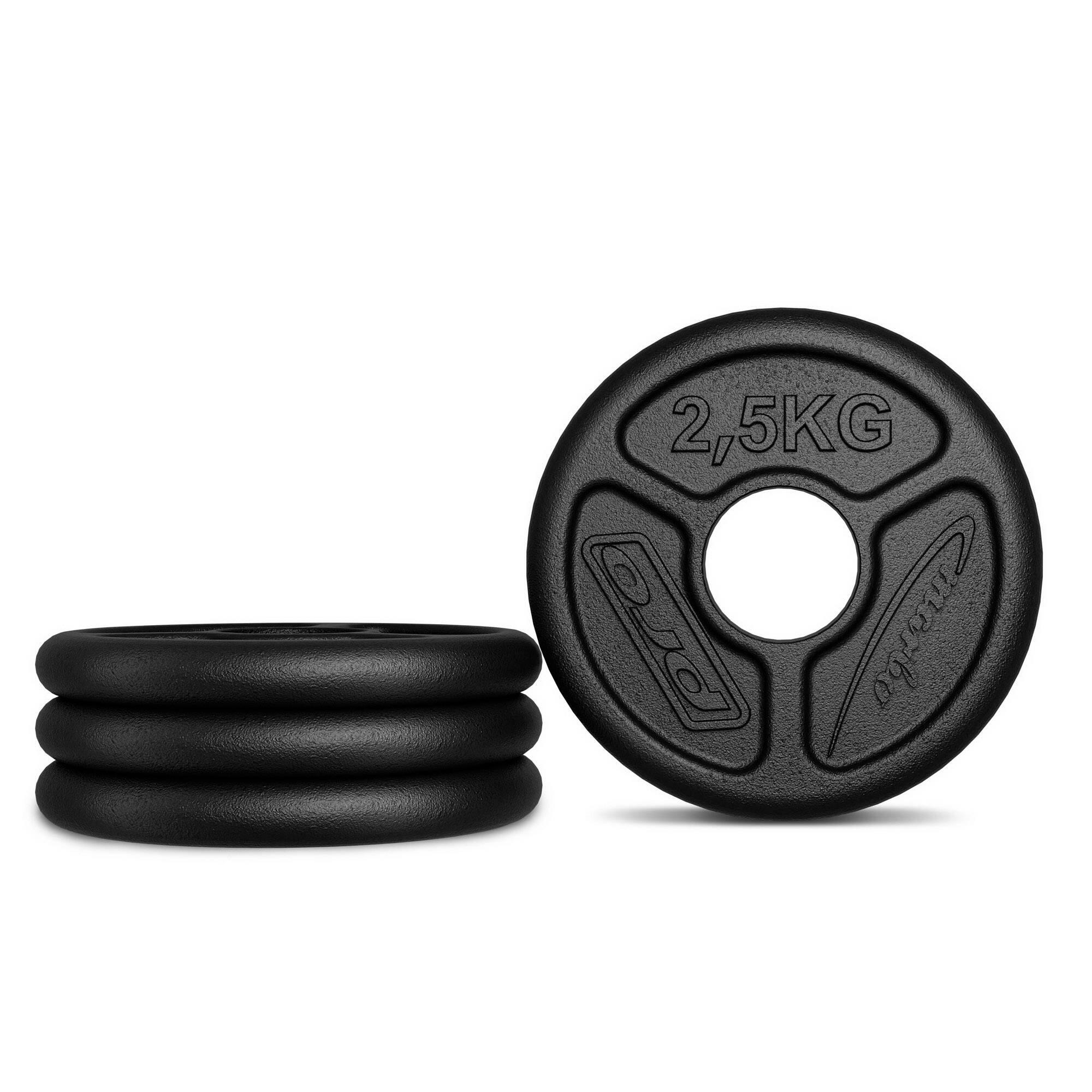 Obciążenie olimpijskie żeliwne 2,5kg Marbo Sport 2/4