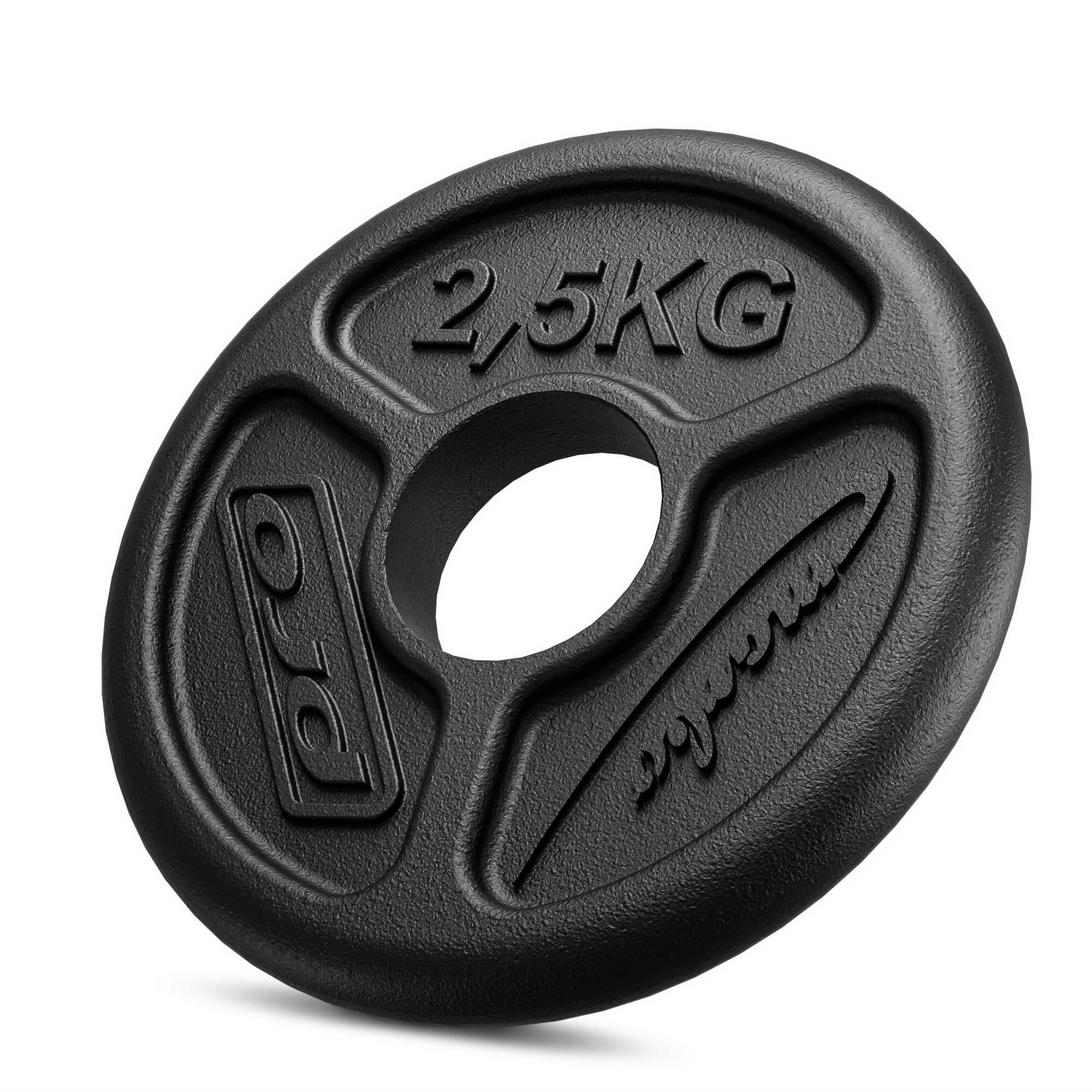 MARBO SPORT Unisex - posilování - olympijský ocelový kotouč 2,5 kg - litina