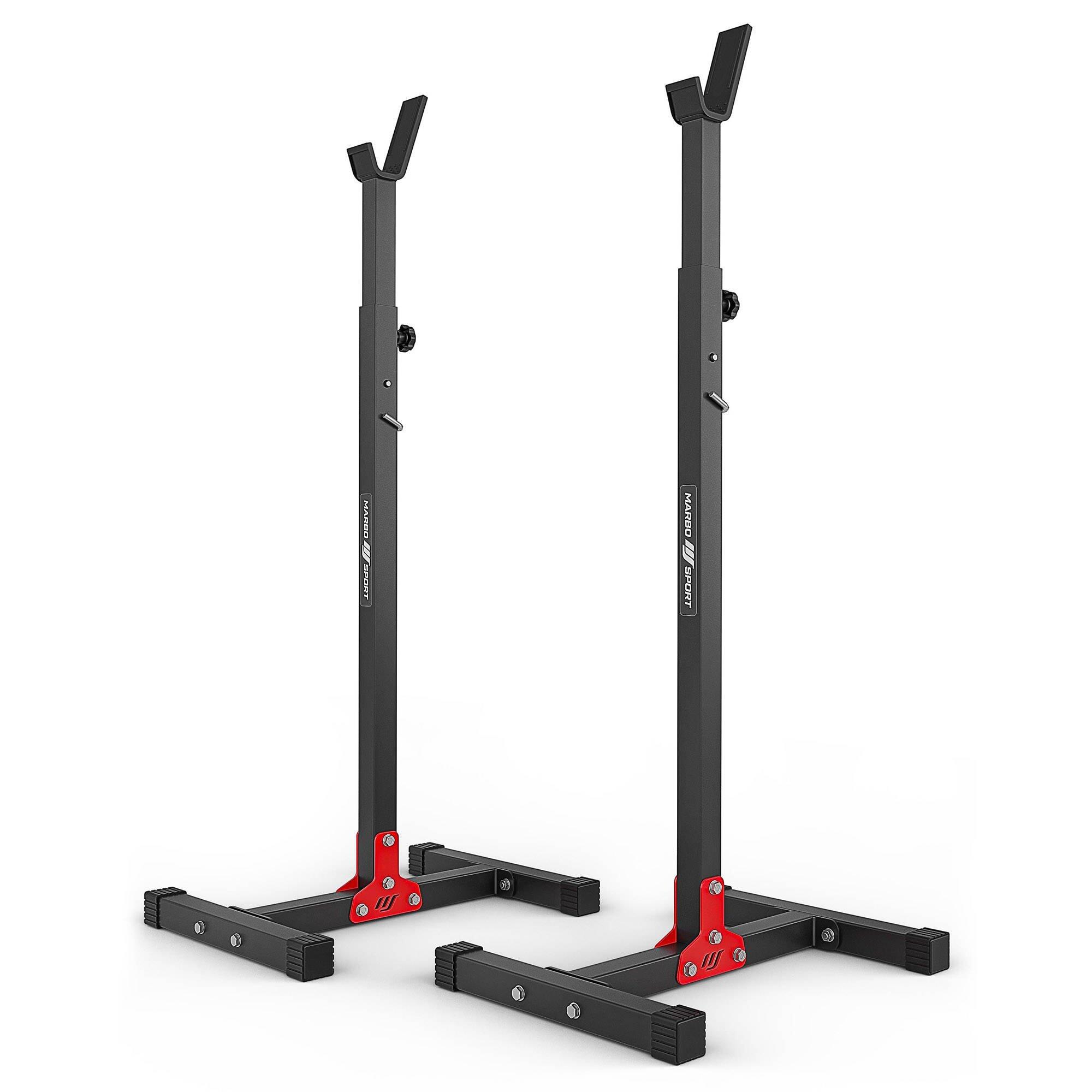 Marbo Sport - Support Pour Barres D'Haltère - Rack À Squat - Noir - Taille Unique - Decathlon