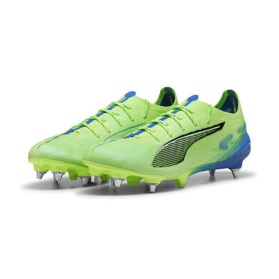 Crampons Puma Ultra 5 Ultimate MxSG Vert et bleu