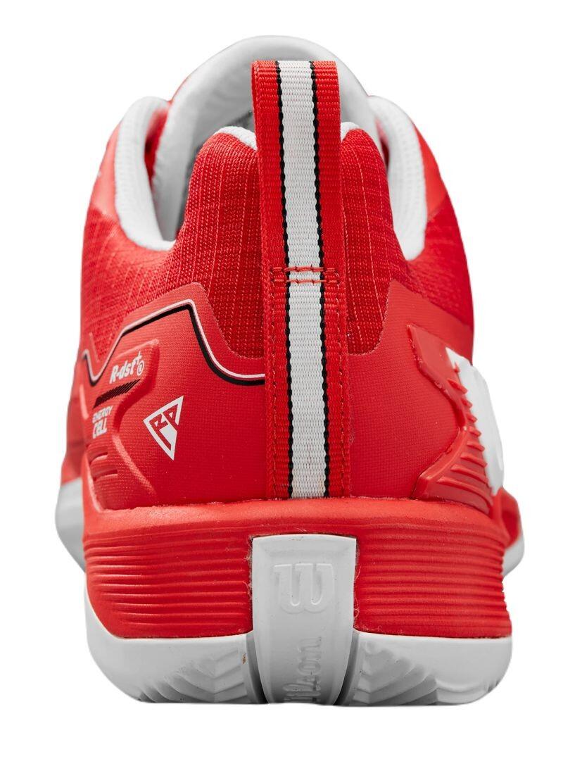 Zapatillas Wilson Rush Pro 4.5 Clay Rojo Blanco -  - 46 4/6