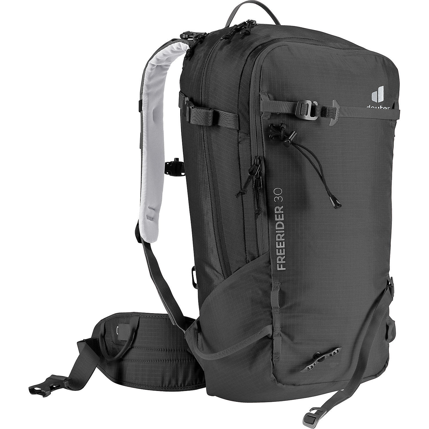 Deuter Freerider 30 L Sac à dos noir - accès arrière, fixation skis/snowboard 3/7