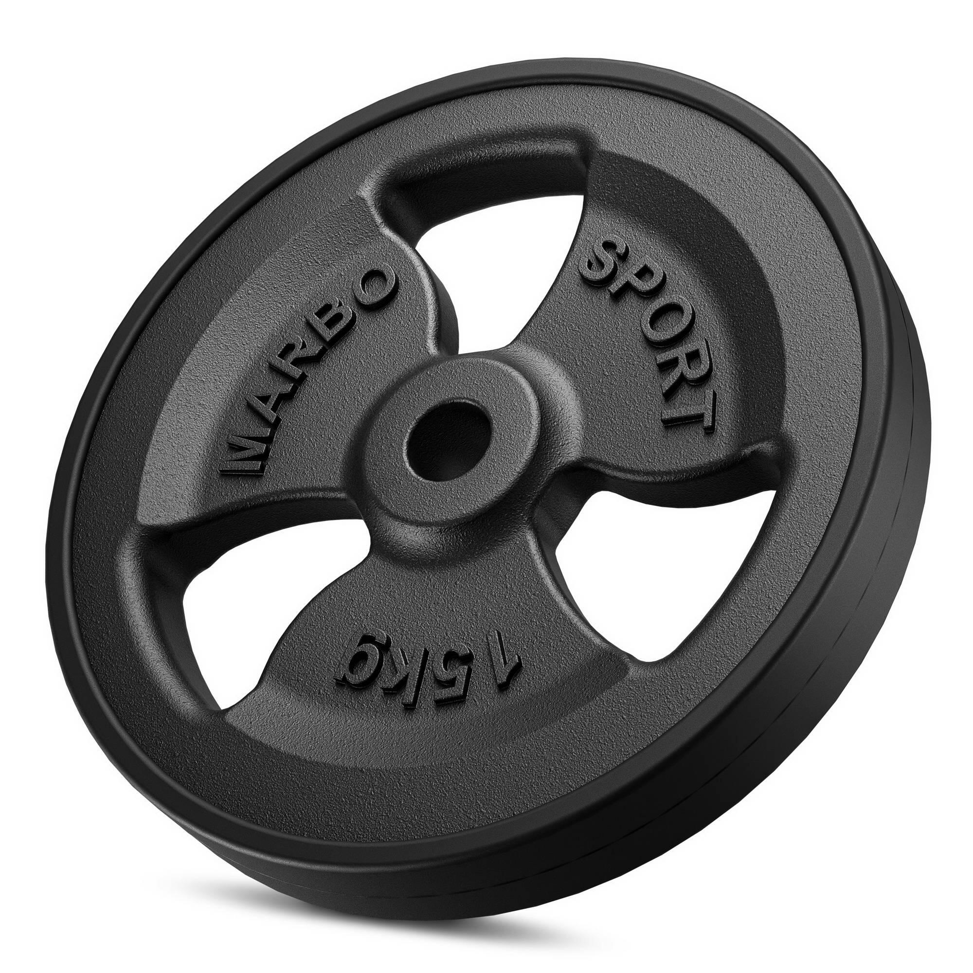 Set pesi in ghisa gommati Tri-Grip 60 kg 2/3