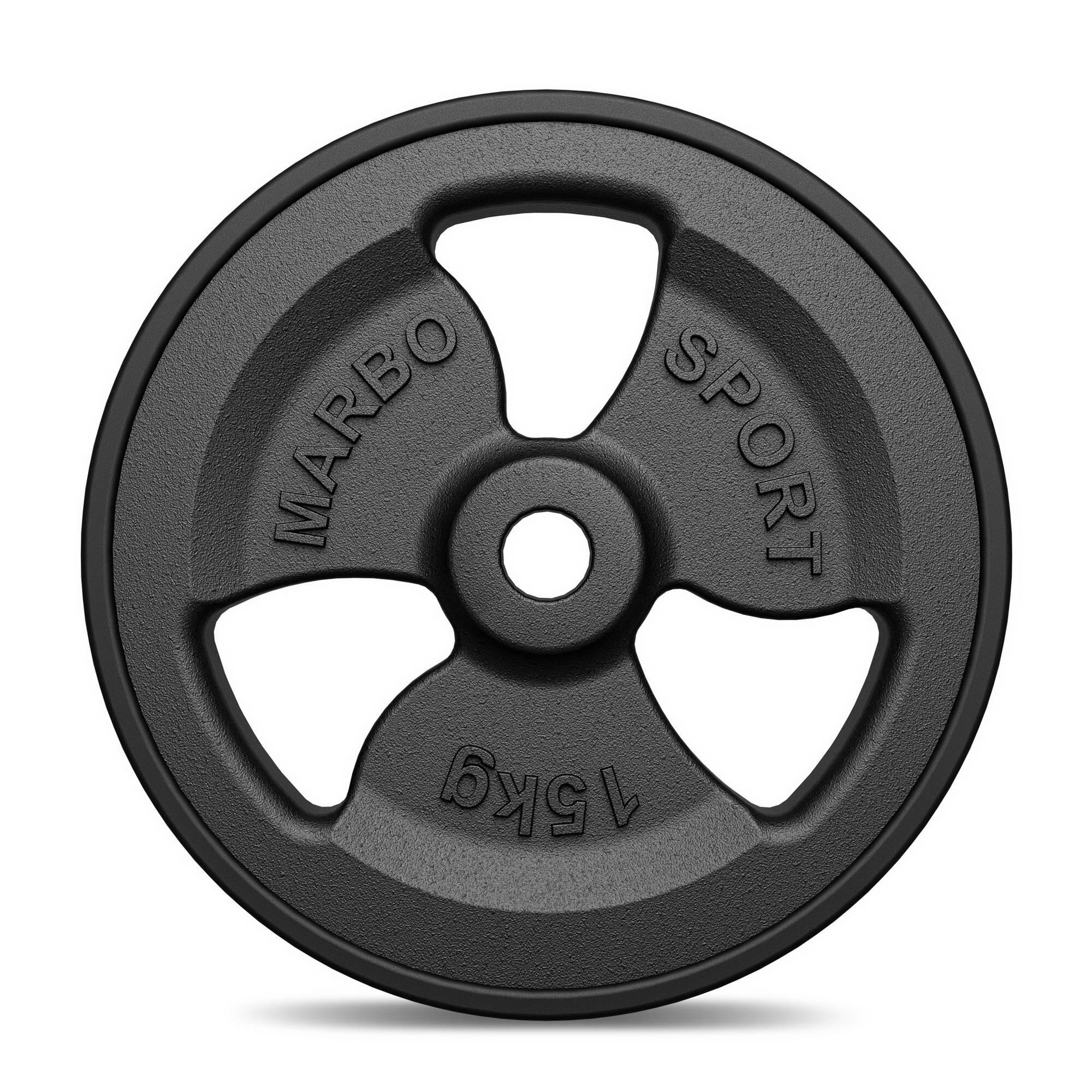 Obciążenie żeliwne gumowane 15kg Marbo Sport 3/5