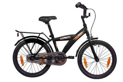 Bikefun kinderfiets 18 inch - mat zwart