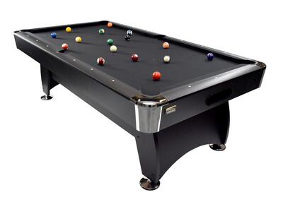 North pooltafel gardone 7ft zwart/zwart