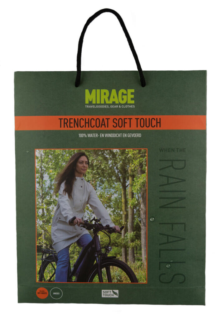 Trench Mirage Soft Touch imperméable – olive, taille S 3/4