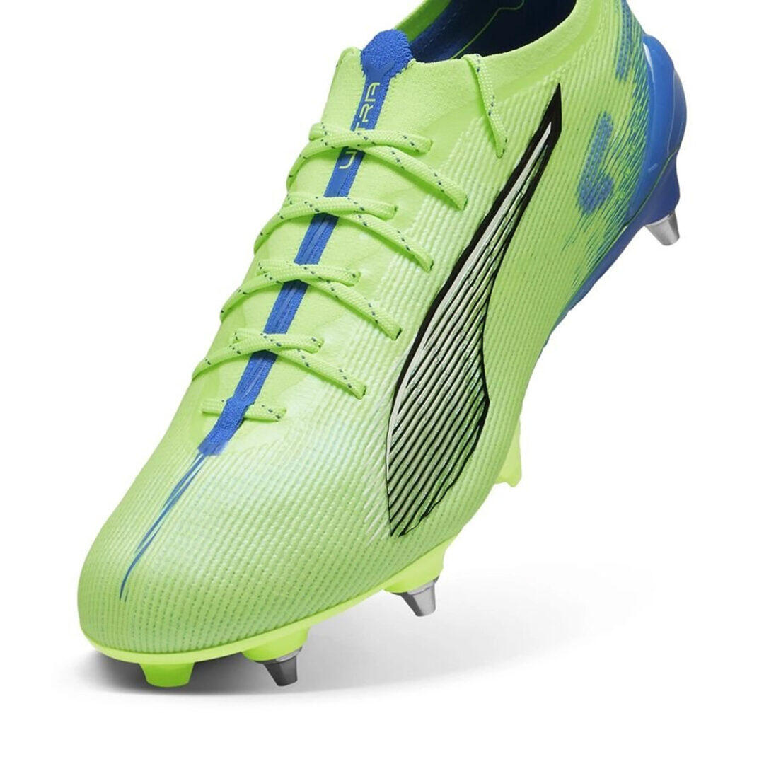 Crampons Puma Ultra 5 Ultimate MxSG Vert et bleu 3/7