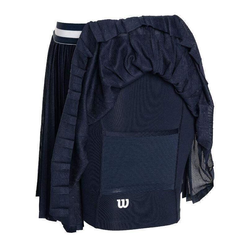 Gonna a pieghe Team da donna Blu scuro 3/5