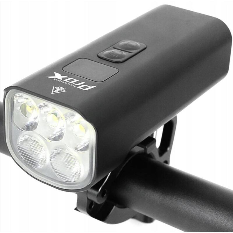 Far pentru bicicletă 2400 lumeni - Powerbank - LED - Reîncărcabil USB