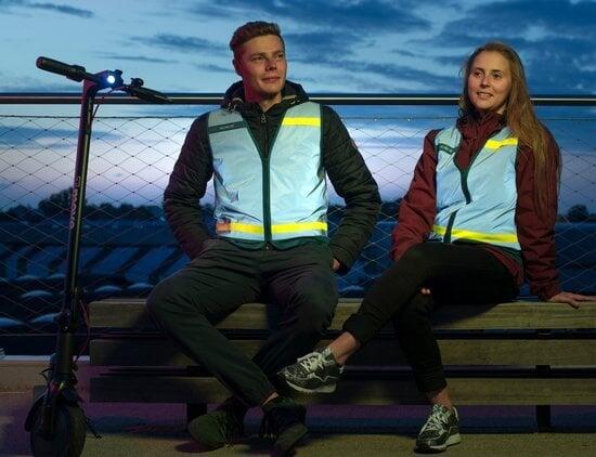 Reflectievest Volledig Reflecterend Maat M - Amsterdam Jacket 3/4