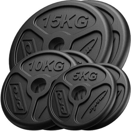 Ensemble de poids en fonte olympiques ø51 mm Marbo Sport 60 kg