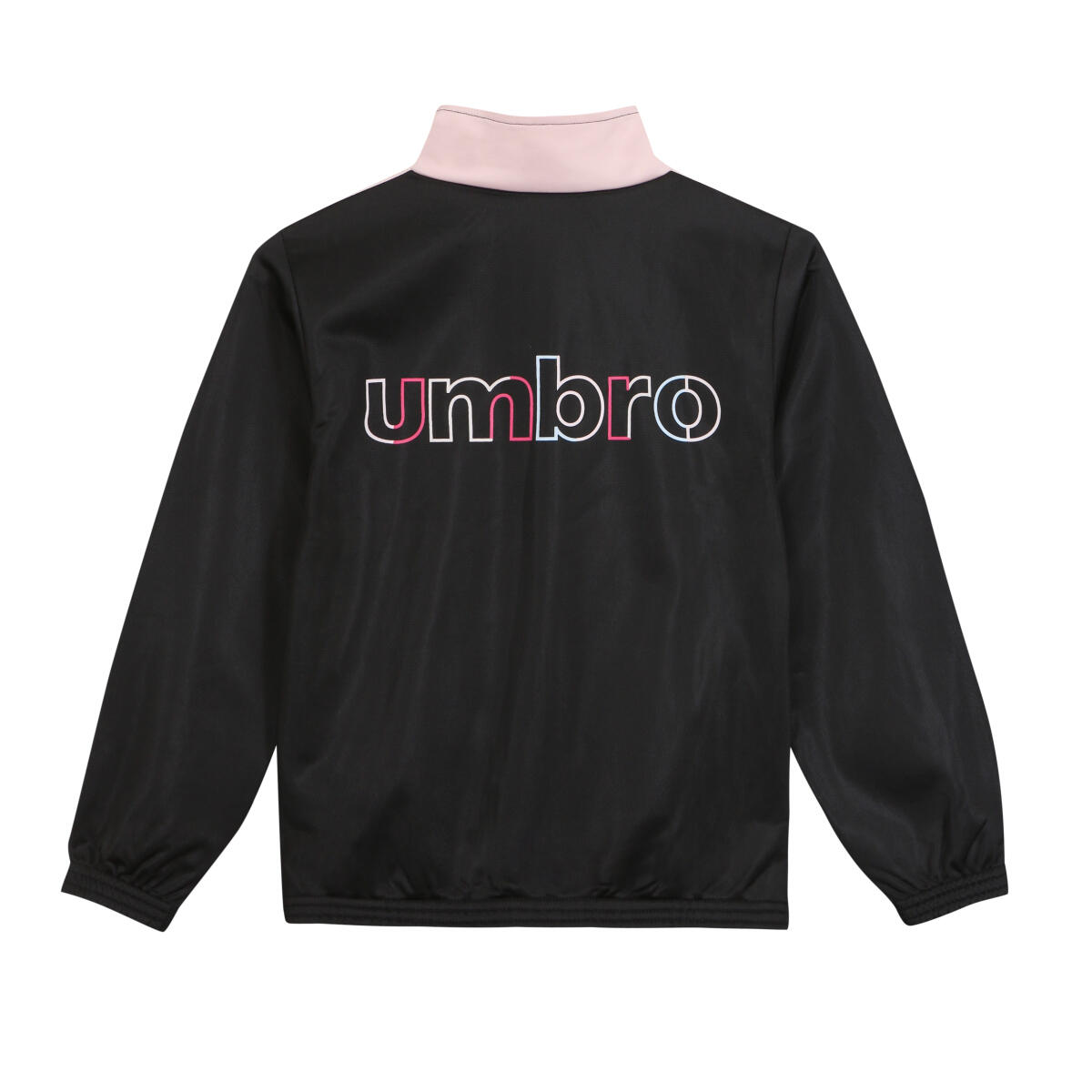 Tuta Sportiva Bambina Umbro Joy con Zip Nero/Rosa 2/2