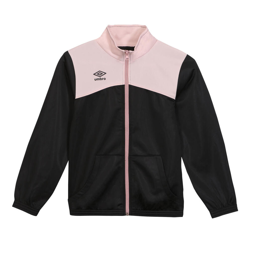 Umbro Girls' Joy Zip Tracksuit - Black/Pink