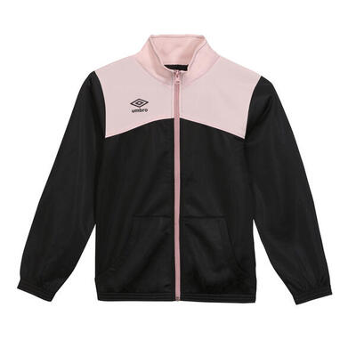 Tuta Sportiva Bambina Umbro Joy con Zip Nero/Rosa