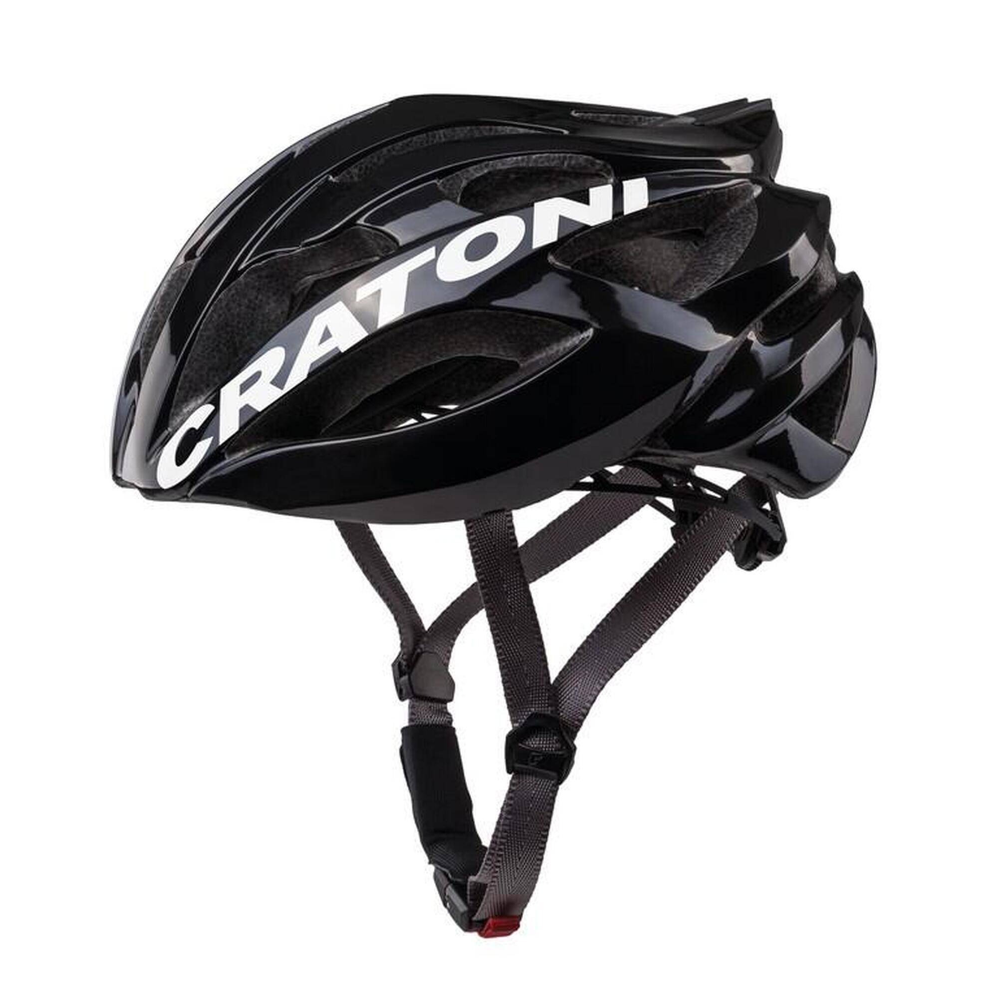 CRATONI Casque vélo Road C-Bolt noir/blanc brillant