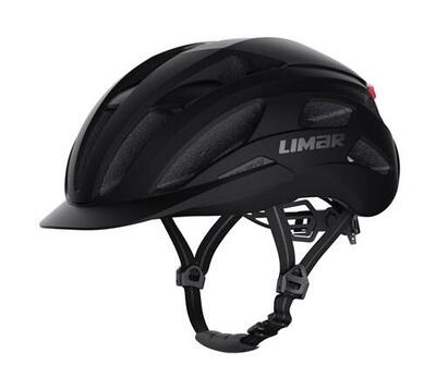 Limar torino m 53-57 mat zwarte helm met led-verlichting