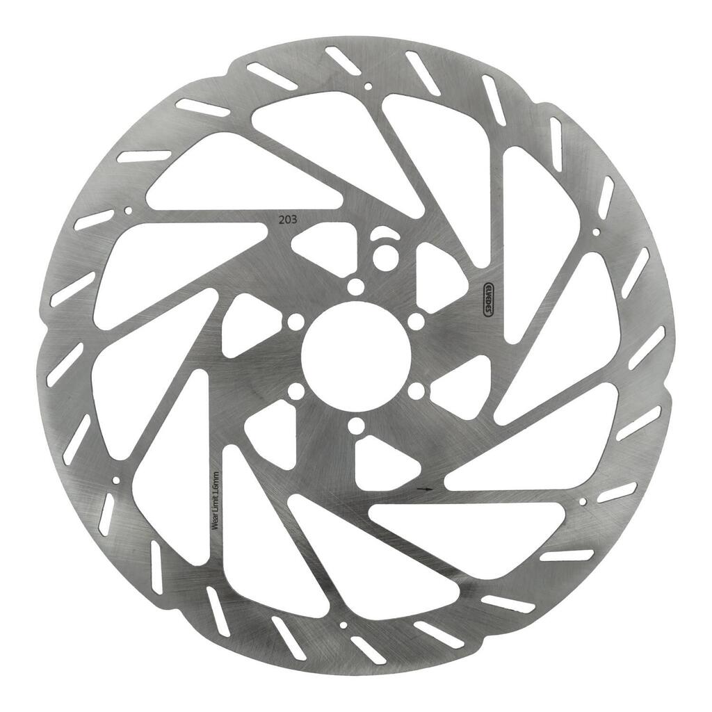 Elvedes 203 mm 6-hole brake disc, 1.8 mm thickness with sensor magnet.