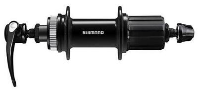 Shimano fh-qc400 cassettenaaf centerlock 8-11 speed 135 mm 36 zwart