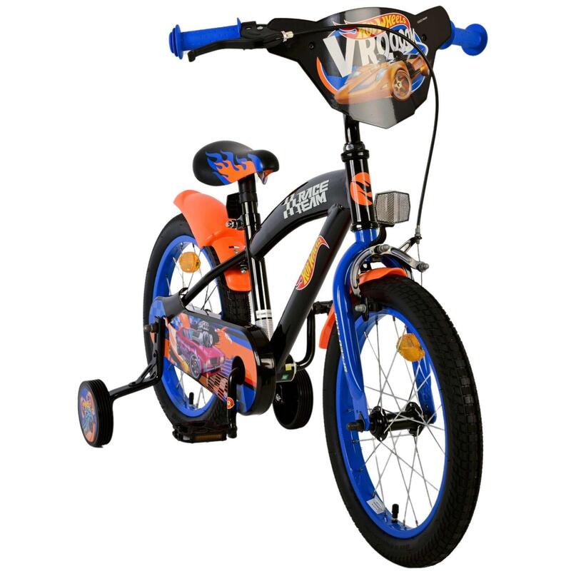 Roues chaudes 16 pouces vélo noir orange bleu 31656