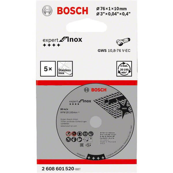 Bosch Prof doorslijpschijf Expert Inox (5) 2/2