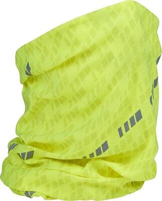 Nekwarmer reflective one size unisex - multifunctional geel hi-vis