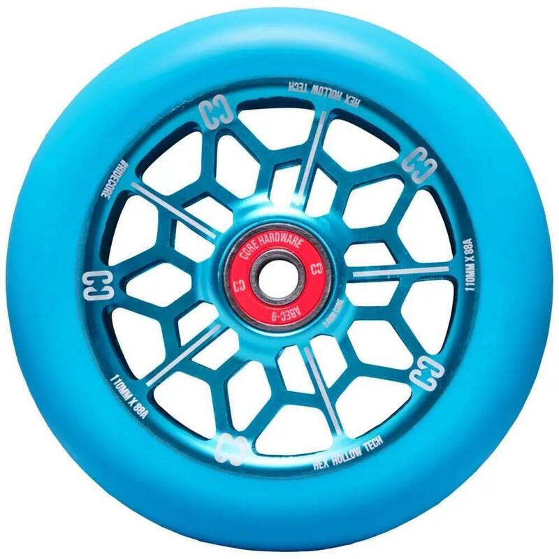 CORE Hollowcore Hex 110 Roue trottinette freestyle Bleu                      3 modèles disponibles 4250€    CORE CORE Hollowcore Hex 110 Roue trottinette freestyle BleuVendu exclusivement en ligne   