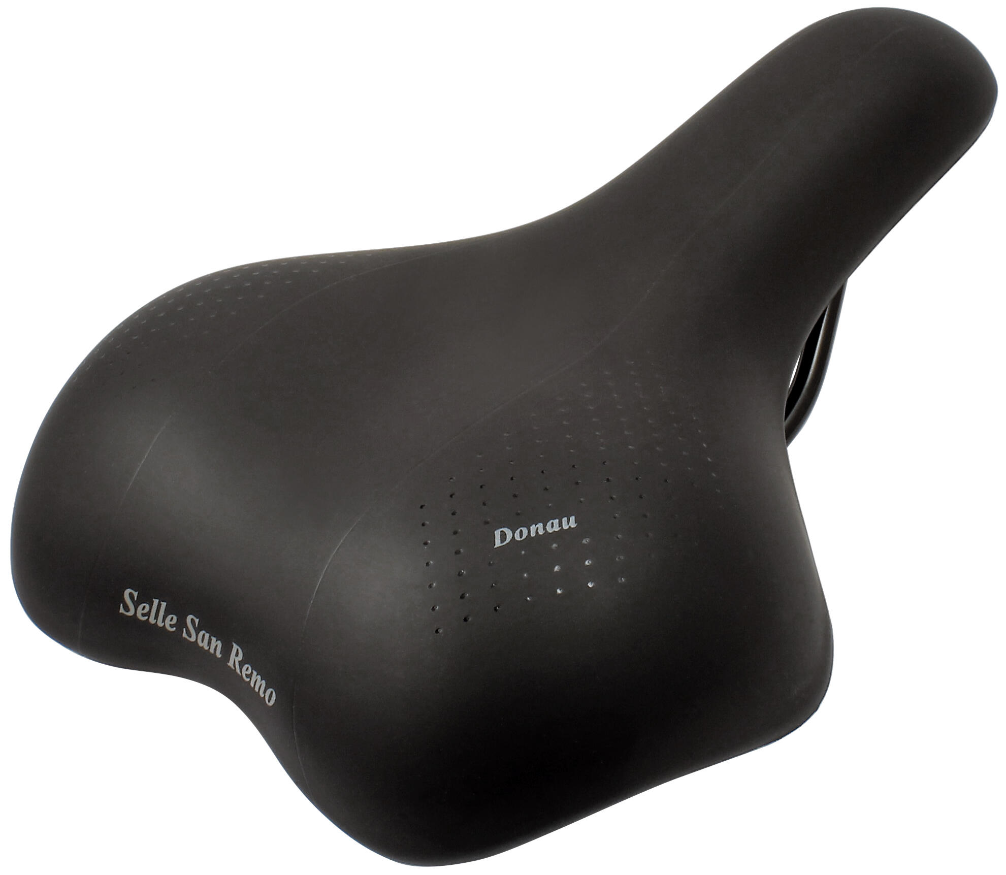 Selle San Remo Donau pour Vélos de Ville et de Trekking - Noir 2/2
