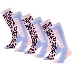 Chaussettes de ski Poederbaas 6-pack Panther Pink