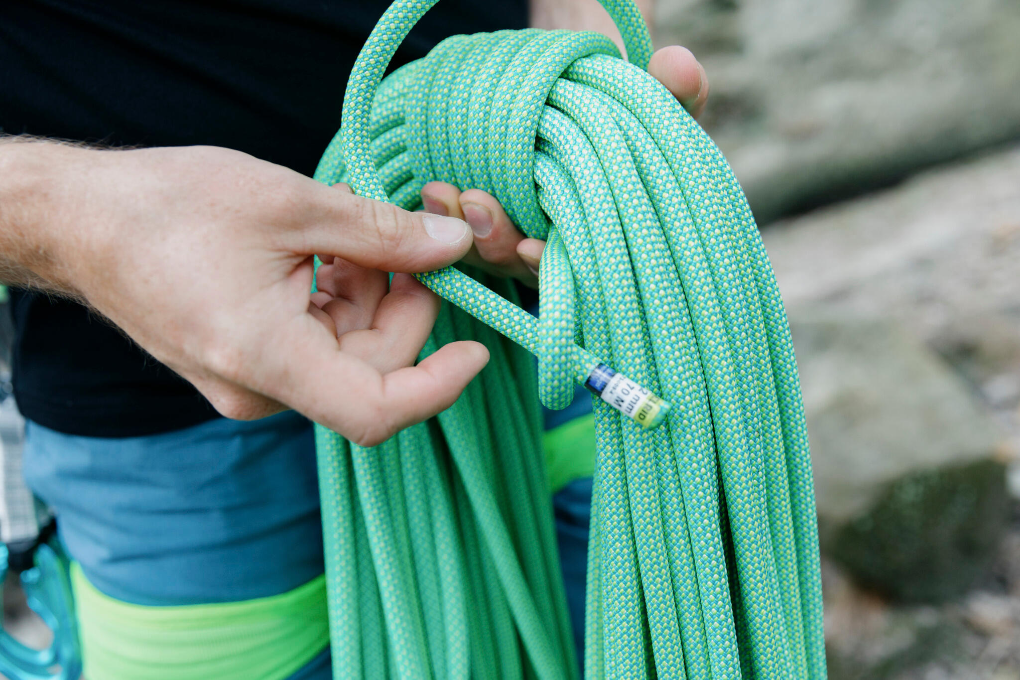 Lina wspinaczkowa dynamiczna Edelrid Eagle Lite Eco Dry 9,5 mm zielony 2/2