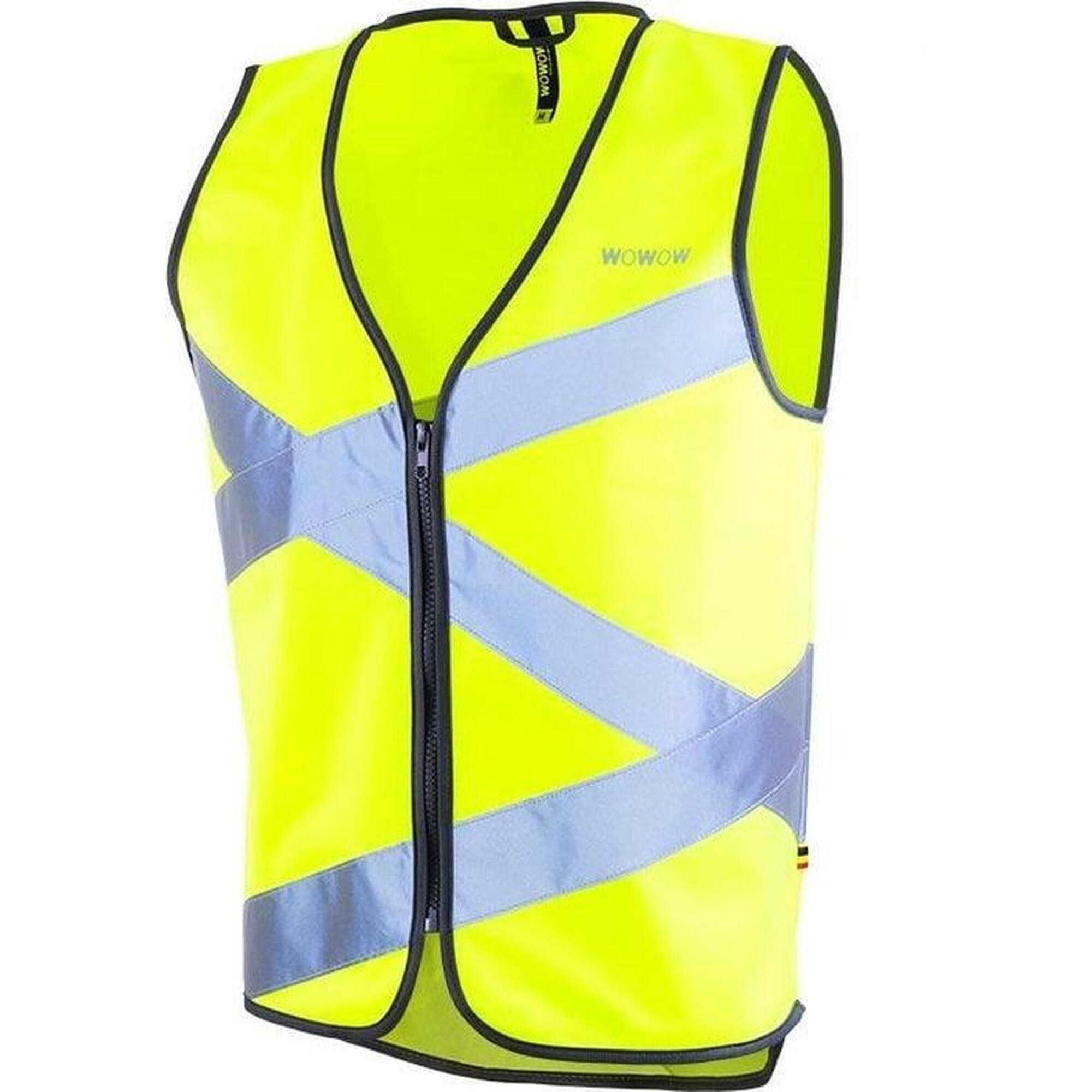 Gilet Réfléchissant Sans Manches Unisexe - Haute Visibilité Pour Course, Vélo, Travail - Taille Unique Ajustable - Maille Respirante - 6
