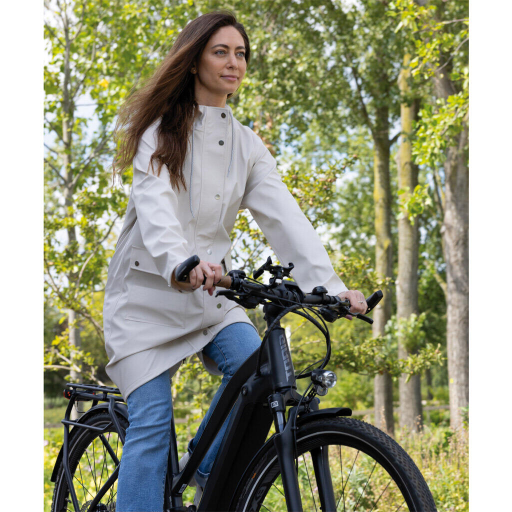 Mirage Regenmantel Trenchcoat, wasserdicht, Gr. L, Off-White 5/6