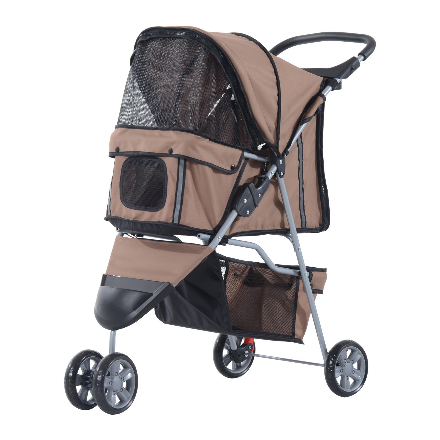 PAWHUT Carrinho para animais de estimação PawHut 75x45x97 cm Marrom