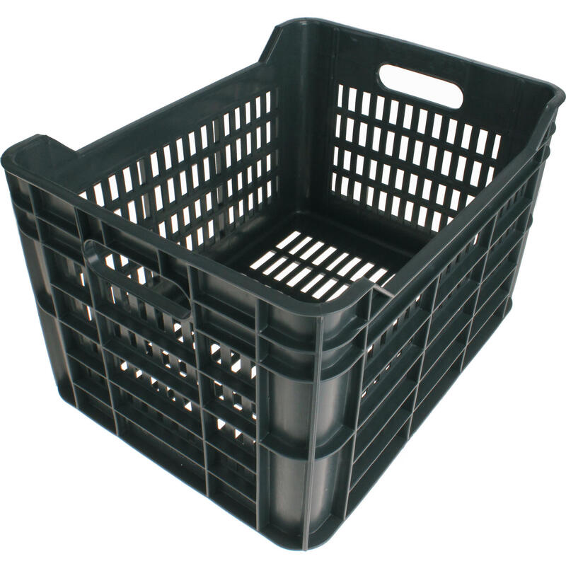 AMIGO caisse à vélo 30 litres 100% plastique recyclé gris foncé