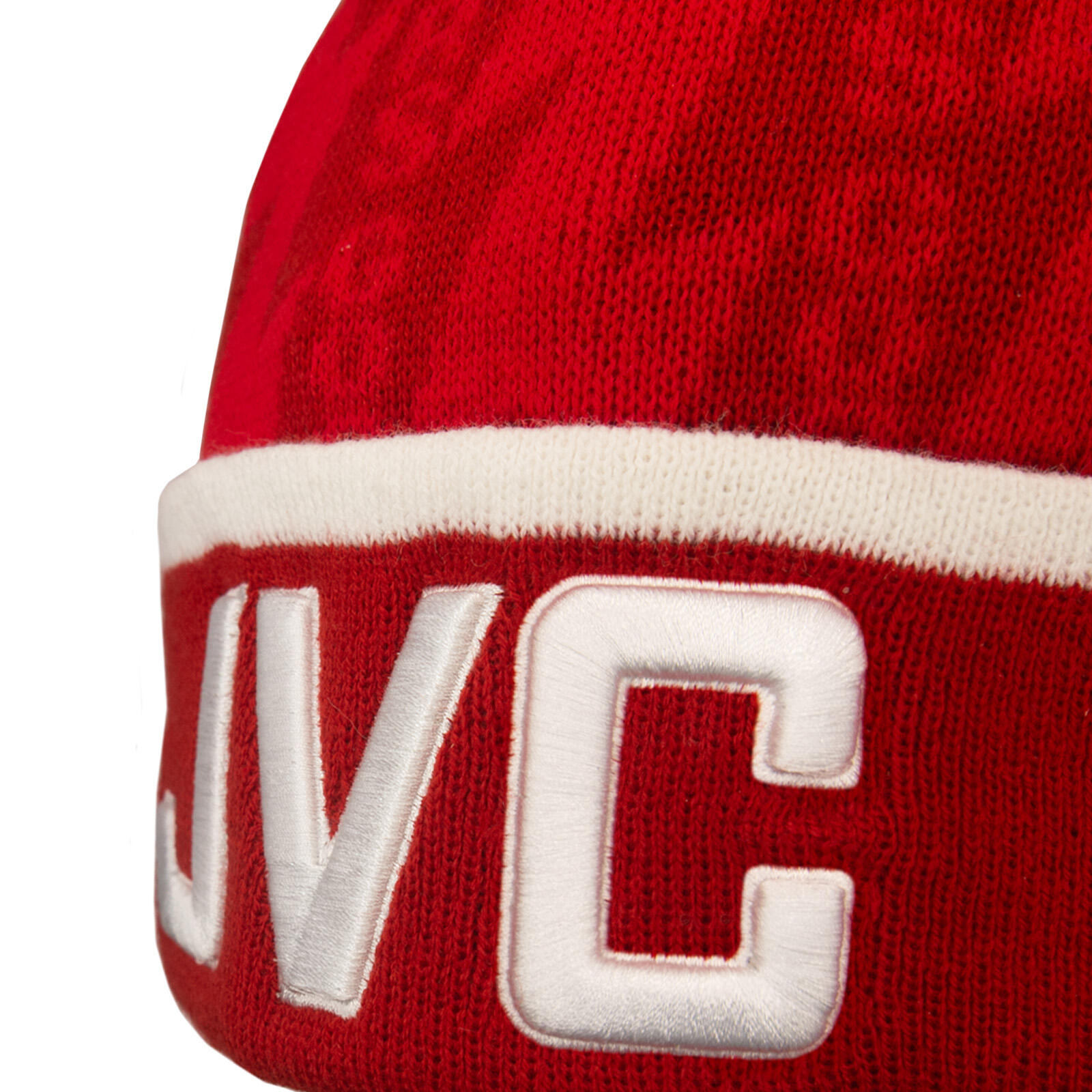 Fan Originals Arsenal Bobble Hat Retro Red 1994 Home Kit Colours 5/5