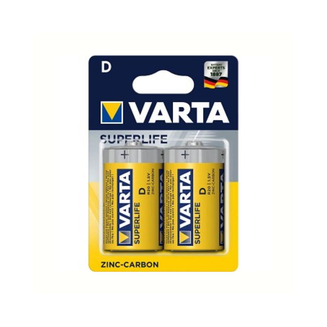 Varta batterij superlife r20 d mono kaart a 2 1/2