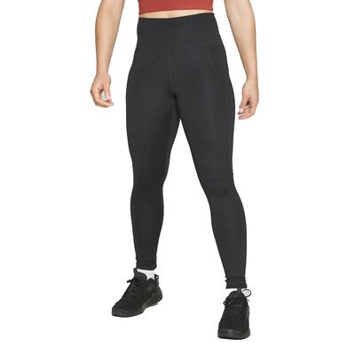 Dames compressieve lange legging met hoge rise (zwart)