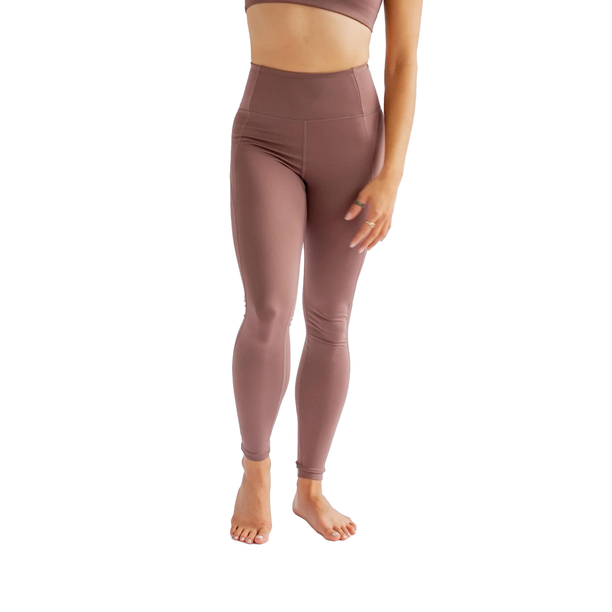 Womens/Ladies Compressive High Rise Long Leggings (Storm) 3/3