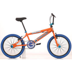 BMX Royal Freestyle 20 Bugatti Orange avec pneus bleus