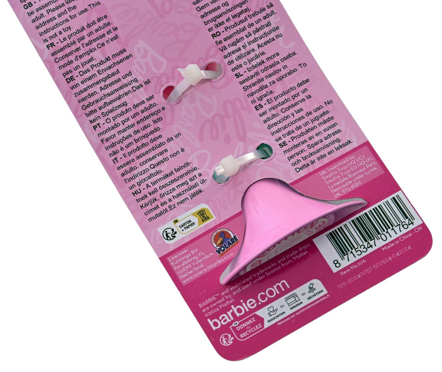 Claxon Barbie para chicas en rosa 4/7